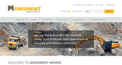 Desktop Screenshot of monumentmining.com